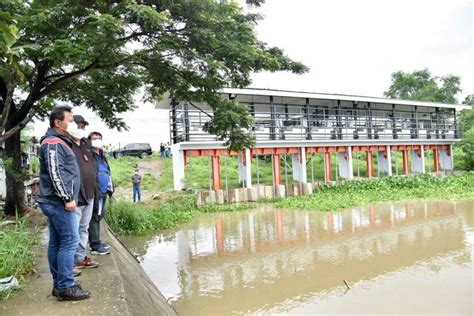 Flood Control Structure Protects Community from Risk of Floods .